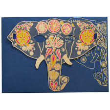 East End Press Elephant Mask Greeting Card