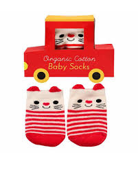 Baby socks Red Cat