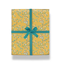 Carrie May Yellow Blossom Gift Wrap