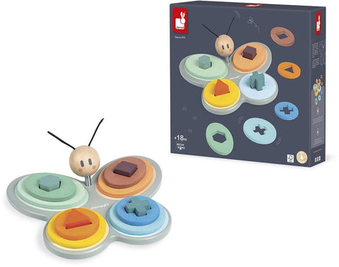 Janod Sweet Cocoon Butterfly Shape Sorter