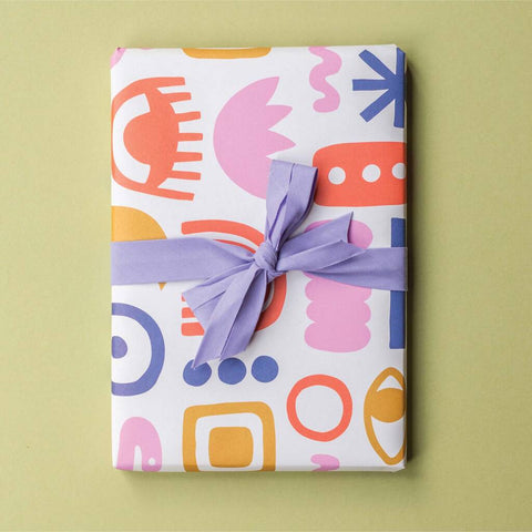 Bright Abstract Shapes Wrapping Paper