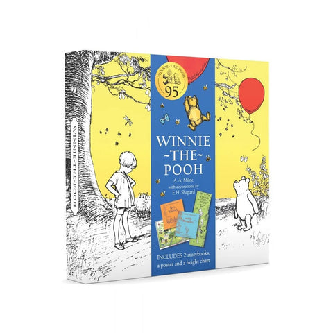 Winnie the Pooh Story Book Gift Set (2 x Books Height Chart & Poster)